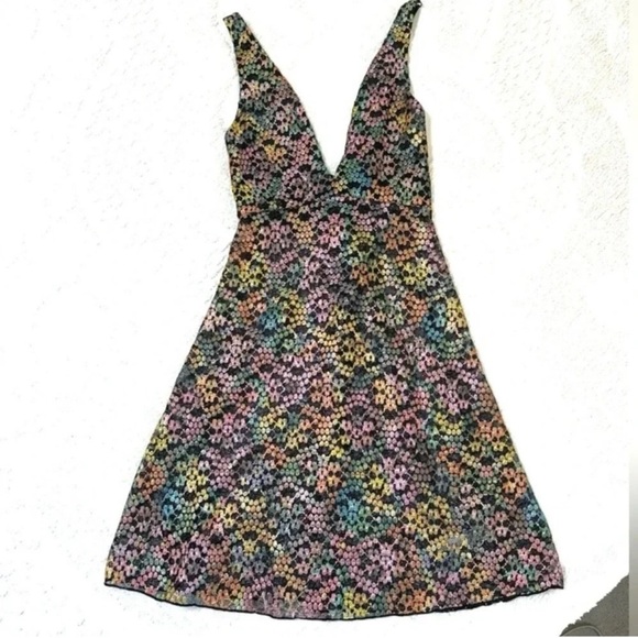 Free People Forget Me Not Iridescent Floral Slip Dress - Picture 7 of 9